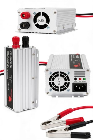 500W 12V DC 220V AC İnverter USB Çıkışlı Fanlı Taşınabilir Akü Güç Dönüştürücü Ürün