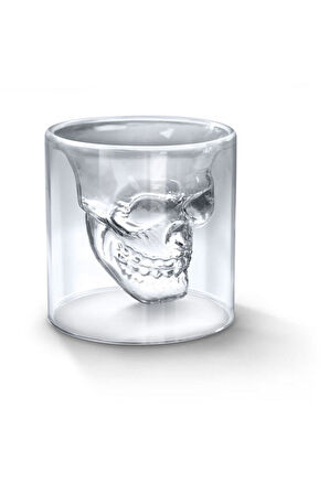 75 ml Kuru Kafa Cam Bardak -Likör Shot - İçecek  Bardağı -Crystal Head