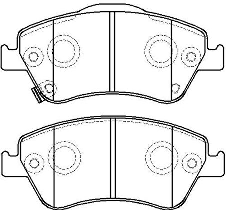 Ioto 10101-30206 Fren Balata Takımı Ön Sımlı Corolla 1.4D4D Aurıs 1.4D4D 2007>
