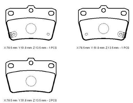 Ioto 10106-30202 Fren Balata Takımı Arka Sımlı Rav4 2000-2005
