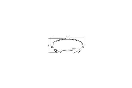 Ioto 10401-30203 Fren Balata Takımı Ön Sımlı Nıssan Qashqaı 2013> X-Traıl 2008-2013 Renault Koleos 2008>