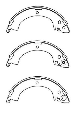 Ioto 10602-30202 Fren Balata Takımı Arka Kampana L300 1990> L200 1987-1998/Pajero 1983>