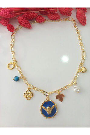 GOLD ZİNCİR  ÖZEL TASARİM BUTİK KOLYE