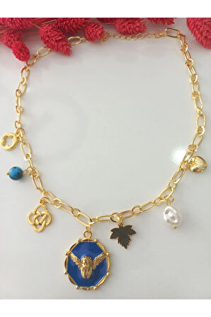 GOLD ZİNCİR  ÖZEL TASARİM BUTİK KOLYE