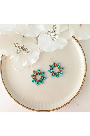 KUM BONCUK  OYA EL YAPIMI KÜPE