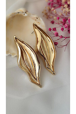 AÇIK UZUN METAL GOLD KÜPE