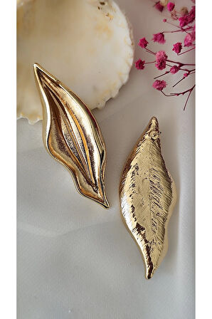 AÇIK UZUN METAL GOLD KÜPE