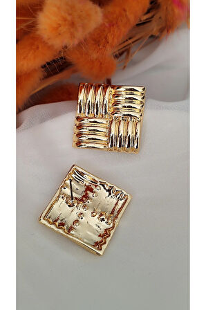 KARE ÖRME METAL GOLD KÜPE