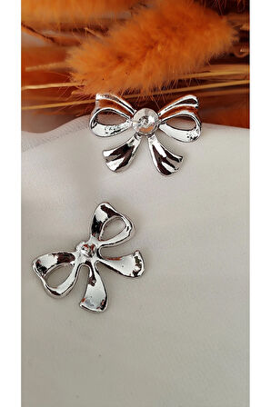 TAŞLI ZİRKON FİYONG METAL SİLVER KÜPE