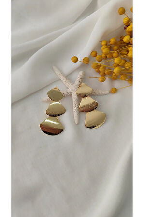 ÜÇGEN SARKIT METAL GOLD KÜPE