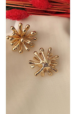 HAWAİ METAL GOLD KÜPE