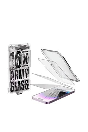 iPhone 14 Pro Max 10x Army Glass Seffaf