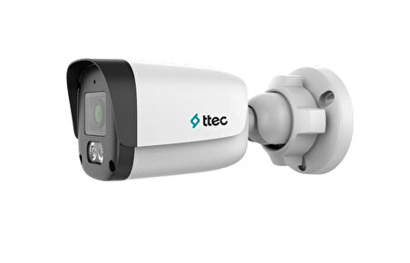 Ttec IPBP-2330M-M/SL-Lite 2mp 2.8mm Sabit Lens Dahili Sesli Gece Renkli IR Bullet IP Kamera Sadece PoE İle Çalışır