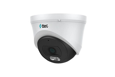 Ttec IPDP-2330M-M/SL-Lite 2mp 2.8mm Sabit Lens Dahili Sesli Gece Renkli IP Dome Kamera Sadece PoE İle Çalışır