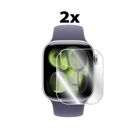 Apple Watch Series 11 Ile Uyumlu Hydrogel (İNCE TPU) Ekran Koruyucu (2 ADET)