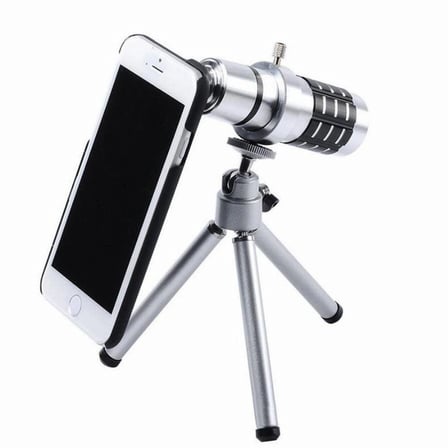 Iphone 5 5s - Iphone 4 4s Için Alüminyum 14x Optik Zoom Yakından Görüntü Çekme Dürbün