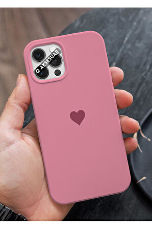 İphone 12 Uyumlu Mini Kalp Serisi Basic Premium Telefon Kılıfı