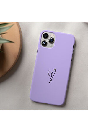 İphone 12 Mini Uyumlu Kalpli Kılıf