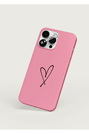 İphone 13 Pro Uyumlu Kalpli Basic Premium Telefon Kılıfı