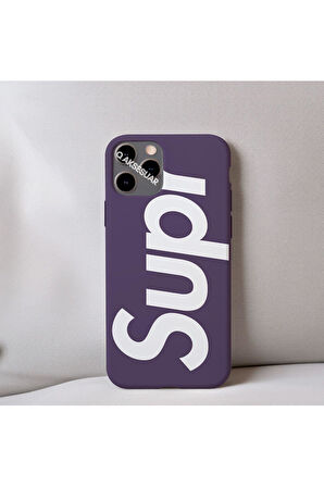 İphone 17 Uyumlu İçi Kadife Desenli Telefon Kılıfı