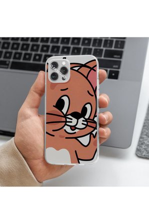 İphone 17 Pro Uyumlu Jeryy Tasarımlı Premium Şeffaf Telefon Kılıfı