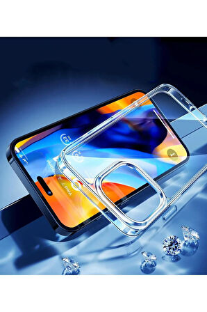 İphone XR Uyumlu Silikon Renksiz Şeffaf Telefon Kılıfı Kapak Case