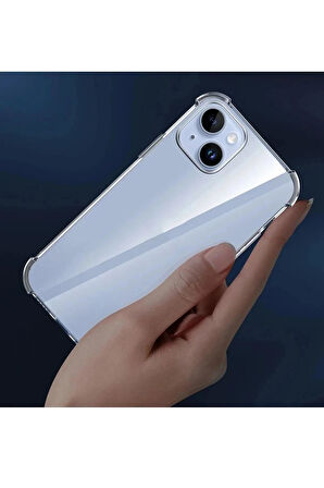 İphone 13 Pro Uyumlu Silikon Renksiz Şeffaf Telefon Kılıfı