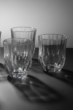 6 Kişilik Şık Tasarım Modern Desen Su Bardağı Takımı 160 Ml