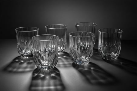 6 Kişilik Şık Tasarım Modern Desen Su Bardağı Takımı 160 Ml