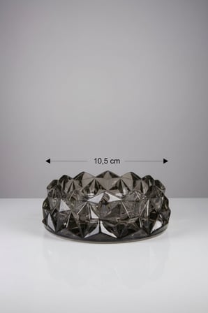 Modern Tasarım Şeffaf Cam Küllük Kül Tablası 10,5 Cm