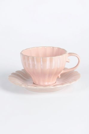 6 Kişilik Luster Pink Mrvel Porselen Kahve Takımı – Şık ve Zarif Kahve Sunum Seti