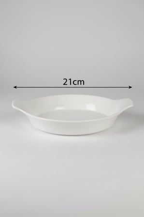 Eg-21cm Ocak Üstü Beyaz Porselen Yumurta Kızartma Tavası Sahan