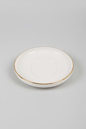 6 Kişilik Nodric Kenarlı Toledo Yaldızlı Çay Tabağı 11,5cm
