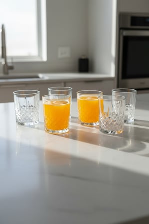 6 Kişilik Elmas Kesim Cam Su Ve Meşrubat Bardak Takımı 340 Ml