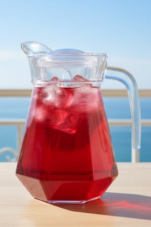 Hexa 1300 Ml Cam Sürahi – Kapaklı, Şeffaf, Çok Yüzeyli Tasarım