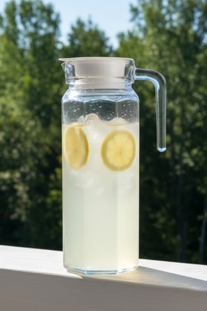 Prizma 1100 Ml Cam Sürahi – Kapaklı, Şeffaf