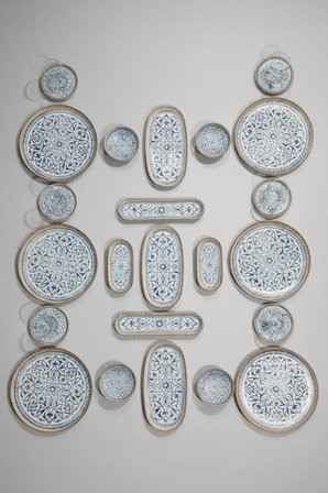 6 Kişilik 29 Parça Toledo Ethno Desenli Porselen Kahvaltı Takımı Şık Ve Modern Sofra Seti İpek