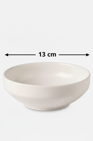 6 Kişilik Nodric Kenar Toledo Çorba Kasesi (Konik) 13cm Krem Rengi