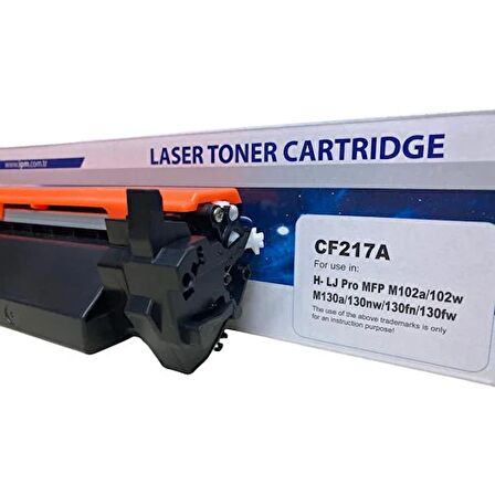 Hp CF217A-( 217A ) 1600 Sayfa Siyah Muadil Toner Çipli 1600 Pro M102A / M120W / Mfp M130A