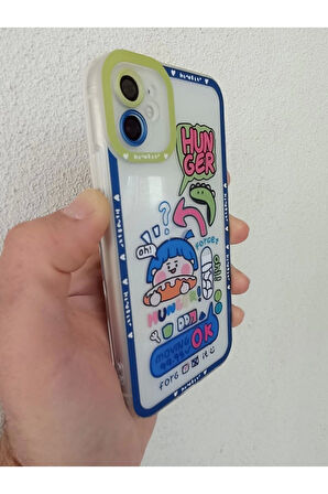 Iphone 11 Uyumlu Hunger Tasarım Kamera Korumalı Kılıf