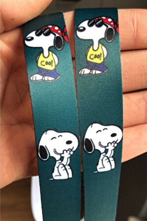 Iphone 11 Uyumlu Snoopy Tasarım Tuşları Renkli Telefon Boyun Askılı Set Kılıf