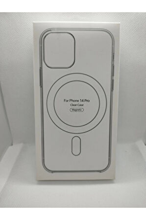 Iphone 14 Pro Magsafe Kablosuz Şarj Özellikli Şeffaf Kılıf