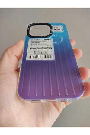 Iphone 14 Pro Uyumlu Darbe Emici Hologram Özellikli Kılıf