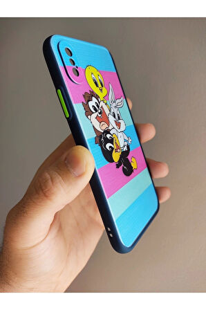 Iphone X / Iphone Xs Uyumlu Looney Tunes Tasarım Tuşları Renkli Kılıf