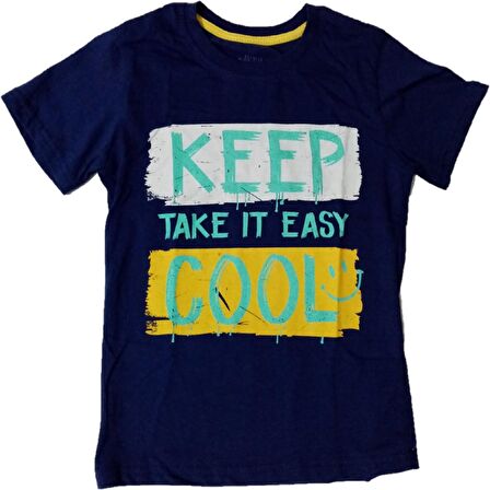 Erkek Çocuk Keep Cool Desenli Tişört