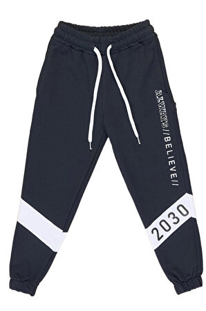 Erkek Çocuk /Kız Çocuk 2030 Desenli Jogger Eşofman Altı