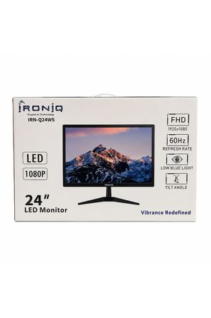IRN-Q24WS 24" Full HD LED Çok Amaçlı Monitör HDMI VGA 3 RCA USB Hoparlörlü Kumandalı