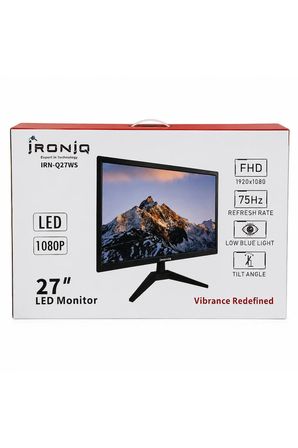IRN-Q27WS 27 İnç Full HD 75Hz LED Monitör, HDMI ve VGA Girişli, 3.5 mm Ses Çıkışlı, Düşük Mavi Işık