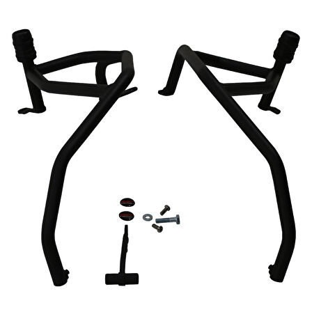 GP Kompozit Honda NC 700 X / NC 750 X 2012-2025 Uyumlu Motor Koruma Demiri Siyah