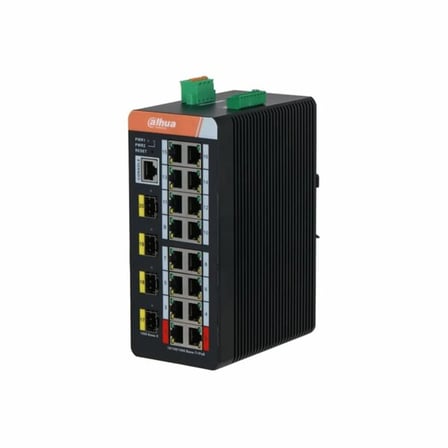 Dahua IS4420-16GT-240 16 Port Gigabit PoE 4 port Gigabit SFP Watchdog PoE Endüstriyel Yönetilebilir PoE Switch 